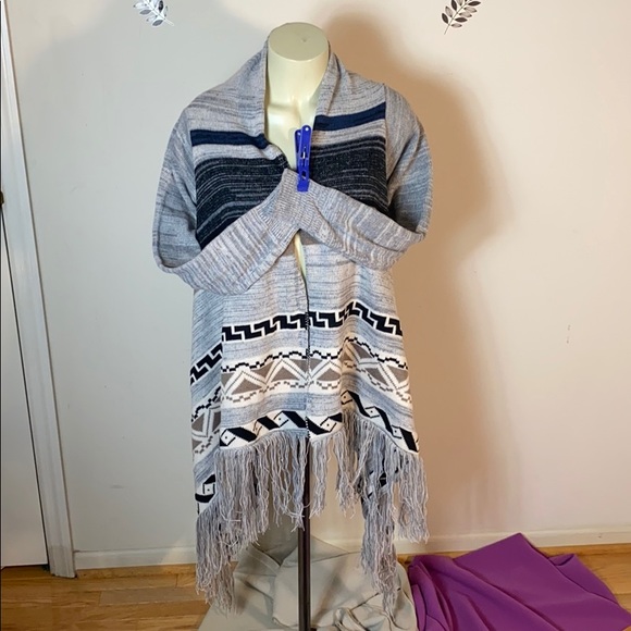 Love by Design Jacquard Cardigan Sweater Large - Picture 6 of 9